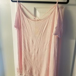 Lane Bryant Cross Pink Shirt
